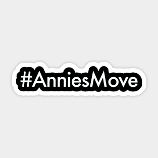 AnniesMove White Sticker